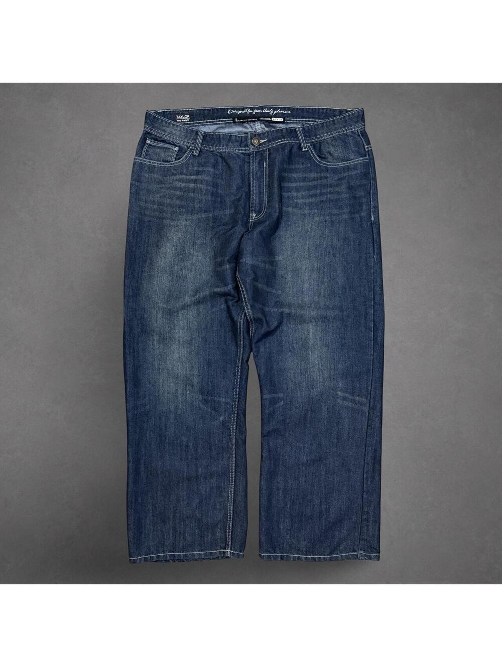 Buffalo David Bitton Taylor Easy Straight Jeans Dark Wash 42x30
